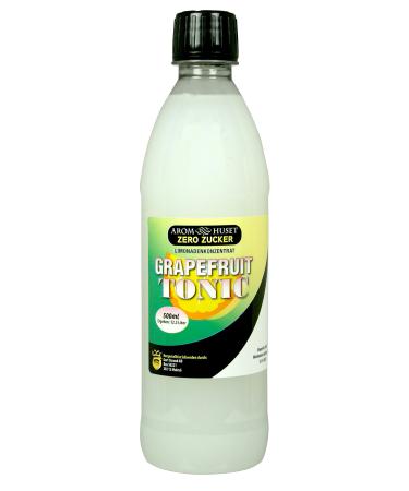 Zero Sugar Grapefruit Tonic Soda Syrup Concentrate 500 ml - Make 12.5 Litres of Sugar-Free Soft Drink by Adding Flavouring to Carbonated Sparkling Fizzy Water Zero Grapefruit