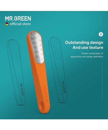 MR.GREEN Double Sided Callus Remover for Dead Skin | Professional Pedicure Tools | Foot File Scraper and Sander for Heels (Orange) - Buy Online on SooperMarket.com