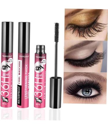 Angoily 3pcs Eyelash Mascara Extension Makeup Mascara Women Mascara Waterproof Mascara Eyelash Spoolies - Buy Online on SooperMarket.com