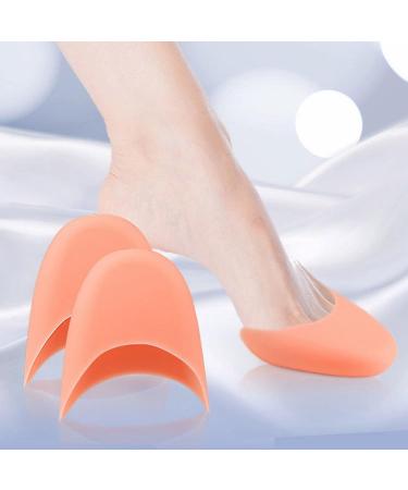 Toe Protectors for Pointe Shoes + Glass Cuticle Pusher - White/Skin Color, Ballet Dance Shoe Toe Pads - Buy Online on SooperMarket.com