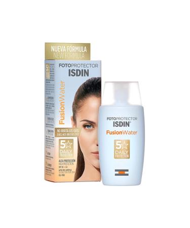 ISDIN Fusion Water LSF 50 | Ultra-Light Daily Sunscreen for Face | 50ml + Hydrating Creams 100ml | International Shipping - Buy Online on SooperMarket.com