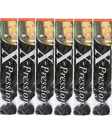 Sensationnel Synthetic Kanekalon Braids African Collection XPRESSION (6 pack SM1B/33) SM1B/33 6 Pack