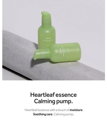 Abib Heartleaf Essence Calming Pump 1.69 fl oz / 50ml - Instant Relief for Redness | Face Essence - Buy Online on SooperMarket.com