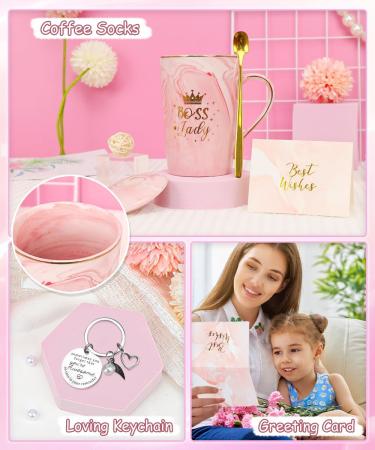 Unique Gifts for Women | 14 oz Coffee Cup Set Candle Socks & Bath Bomb - Perfect Birthday Presents for Moms Wives & Friends - Buy Online on SooperMarket.com