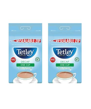 Tetley One Cup Decaf Tea Pack of 2 X 440 Tea Bags (Total 880 Teabags)