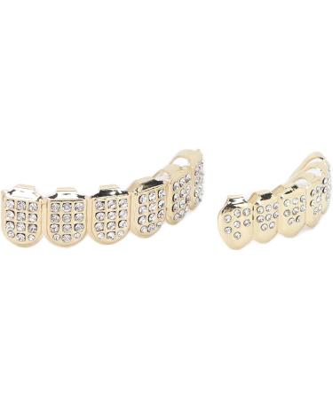 Hip Hop Teeth Set Teeth Protection Hip Hop Teeth Brace for Halloween Party for Hip Hop Fashion Shows for Birthday(gold) - Buy Online on SooperMarket.com