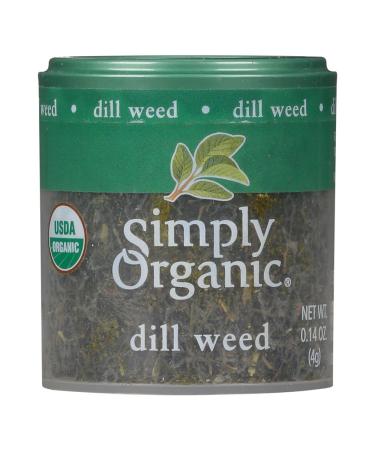 Simply Organic Dill Weed, Cut & Sifted, Certified Organic | 0.14 oz | Anethum graveolens L.