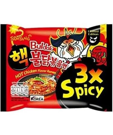 Samyang Buldak Hot Chicken Ramen 3x Spicy Flavour 140g Halal (Pack of 20) by CNMART - Buy Online on SooperMarket.com