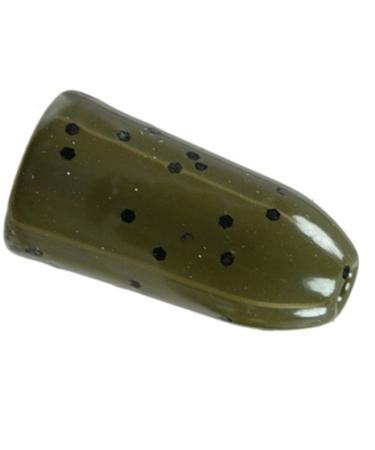 Reaction Tackle Tungsten Worm Weights for Bass Fishing - Worm Sinkers for Punching Through Heavy Cover - for Texas and Carolina Rigs Green Pumpkin 1/2 oz (4 per pack)