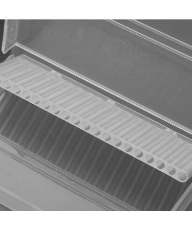 FILFEEL Nail Drill Bit Storage Box - 20 Slots Clear Plastic Detachable Case for Nail Art & Manicure Accessories - Buy Online on SooperMarket.com