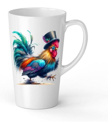 White Ceramic Kids Chicken Mug - Large 483 ml Perfect for Hot Chocolate or Milk Fun and Easy to Use - Buy Online on SooperMarket.com