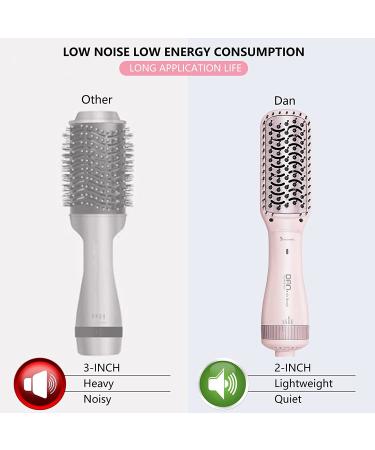 3-in-1 Ionic Hair Brush Dryer Pink - Anti-Scald One Step Paddle Brush Styler with ALCI Safety Plug - Buy Online on SooperMarket.com