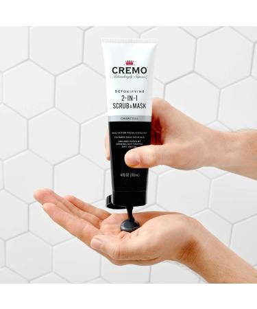 Cremo Detoxifying 2-in-1 Scrub & Mask with Activated Charcoal - 4 oz - Buy Online on SooperMarket.com