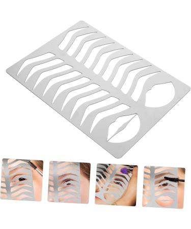 Mikinona Eyebrow Template Eyebrow Shaper Kit Eyebrow Mold Eyebrow Practice Template Stainless Steel Lipstick - Buy Online on SooperMarket.com