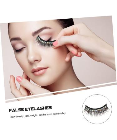 DRESSOOS 10 Pairs Diamond False Eyelashes Exaggerated Eyelashes False Lash Gems Eyelash Cosmetic Lashes Performance Eyelash Women Eyelash Rhinestone Eyelashes Lash Extensions Fake Lashes - Buy Online on SooperMarket.com