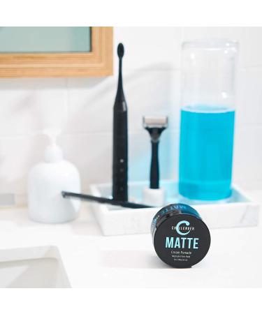 Challenger Mens Matte Cream Pomade 3oz | Natural Finish & Subtle Scent | Medium Firm Hold | Water Based & Travel Friendly | Hair Styling Wax Fiber Clay Paste in One - Buy Online on SooperMarket.com