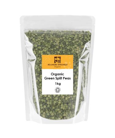 Organic Green Split Peas 1kg by Manor Springs Organic