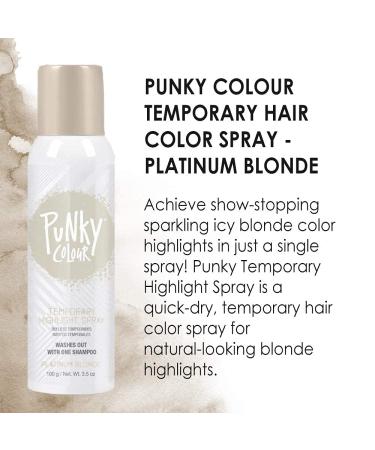 Punky Temporary Hair Highlight Spray Platinum Blonde 3.5 oz 2-Pack 3.5 Ounce (Pack of 2) Platinum Blonde - Buy Online on SooperMarket.com