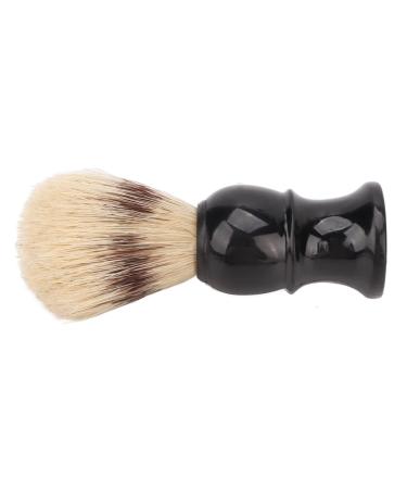 Jauarta Shaving Brush for Men - Portable Black Curved Handle Foaming Beard Cleaning Brush for Home Salon & Travel - Buy Online on SooperMarket.com