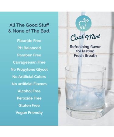 Dr Jen Prebiotic Mouth Rinse - Essential Oils, Dentist Created, Non-Toxic - Promote Healthy Gums (16 Fl Oz, Cool Mint) - Buy Online on SooperMarket.com