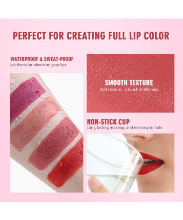 Buy Matte Non-Stick Cigarette Case Lipstick Set - Long Lasting Velvet Lip Gloss & Tint | Portable Makeup Kit for Perfect Lips - Buy Online on SooperMarket.com