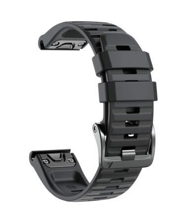 NotoCity Compatible with Fenix 6 Watchbands 22mm band for Fenix 6/Fenix 6 Pro/Fenix 5/Fenix 5 Plus/Forerunner 935/Forerunner 945/Approach S60/Quatix 5(Black)