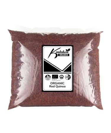 Koalakoi ORGANIC Red Quinoa grain | rich taste with nutty flavour gluten free healthy super nutritious grain | Natural Source of Protein Vitamins and Antioxidants (1.8kg)