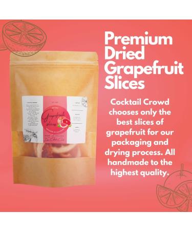 Cocktail Crowd Dried Grapefruit Slices for Cocktails Garnish Air Dried Grapefruit Slices for Drinks Gin Cocktails dehydrated no Sugar no additives Edible Cake Crafts Christmas Decorations - Buy Online on SooperMarket.com
