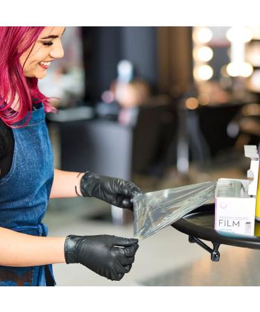 Colortrak Professional Cling-Free Hair Coloring Film - 500 Ft Roll for Balayage & Freehand Painting - Transparent Heat Retaining Perforated Every 6 Inches - Buy Online on SooperMarket.com