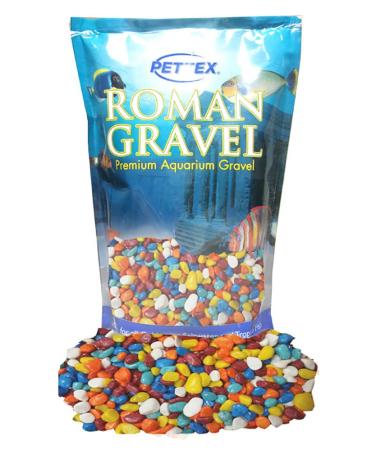 Pettex Aquatic Roman Gravel 2 Kg Rainbow Pebbles 2 kg (Pack of 1)