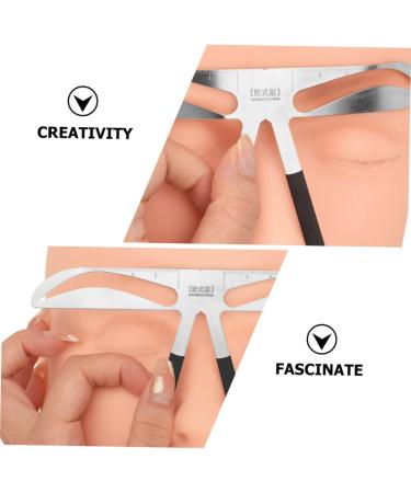 Mikinona Makeup Gadgets Embroidery Eyebrow Ruler Girl Eyebrow Marks Number Numbers Stickers - Buy Online on SooperMarket.com