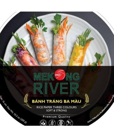 Lyan Mekong River Rice Paper Three Colours 16cm 300g - Buy Online on SooperMarket.com