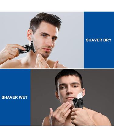 Podazz Electric Rotary Shavers for Men 3D Rechargeable Waterproof IPX6 Electric Shaving Razor Wet & Dry Beard Trimmer Electric Nose Hair Trimmer Shaver(Black) - Buy Online on SooperMarket.com