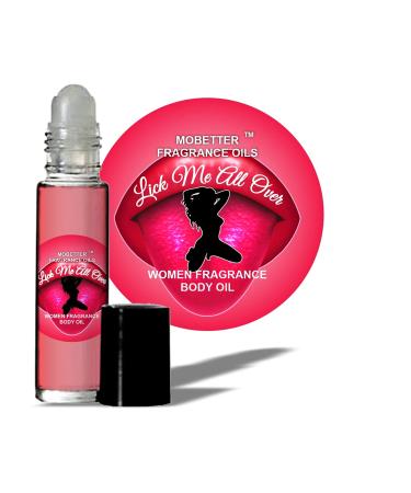 MOBETTER FRAGRANCE OILS Lick Me All Over Women Perfume Body Oil 0.33 Fl Oz (Pack of 1) fruity ozonic aquatic sweet white floral
