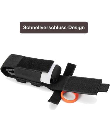 Feloyal Tactical Molle Tourniquet Holder Bag - Military Pocket Emergency Equipment Pouch for First Aid & Trauma Scissors (Black) - Buy Online on SooperMarket.com