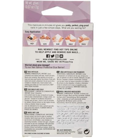 Elegant Touch Colour False Nails Steel the Night Oval Shape (previously known as After Dark) 24 Nails with Glue included & Colour Nails - Power Trip - Shimmer Dusky Rose - Oval Shape Variety Pack + Shimmer Dusky Rose - Buy Online on SooperMarket.com