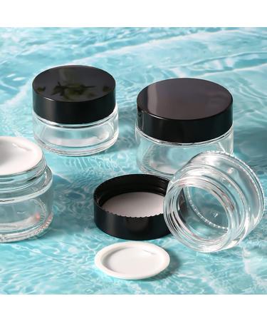 6x30ml Refillable Glass Cosmetic Containers | Empty Travel Pots for Creams Lotions & Powders - Buy Online on SooperMarket.com