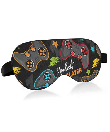 Haskirky Light Blocking Eye Mask Breathable and Adjustable Adult Men and Women Travel on Business Trips Yoga Meditation Light Smooth Comfortable Eye Mask Office Deep Sleep Goodies Gamepad