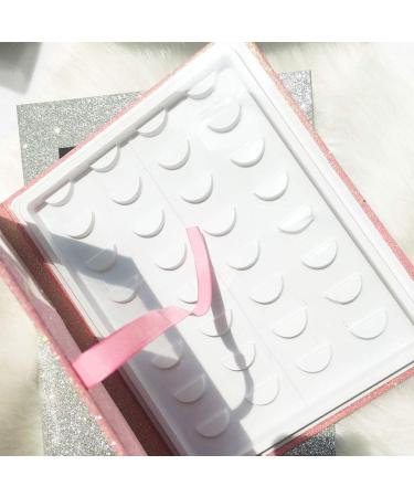 Glitter Paper Eyelash Storage Book - 16 Pairs Organizer & Display Case in Pink - Buy Online on SooperMarket.com