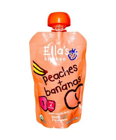 Ella'S Kitchen | Peaches & Bananas | 4 x 120g Peaches large