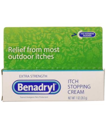 Benadryl Itch Stopping Cream Extra Strength 1 Oz (Pack of 3)