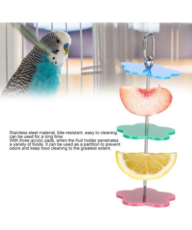 Fruit Holder for Parrots - Spit Fruit & Vegetable Skewers for Birds | Ideal for Budgies Nymphs & More - Buy Online on SooperMarket.com