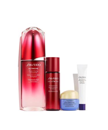 Shiseido Radiance-Boosting Regimen Set | Ultimune Eudermine Vital Perfection | $229 Value - Shop Internationally - Buy Online on SooperMarket.com