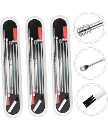 3 Sets Stainless Steel Ear Cleaning Kit with LED Ear Wax Removal Tool - Buy Online on SooperMarket.com