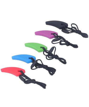 Buy Sensory Chewing Chain Set - 5 Safe Silicone Oral Motor Aids for Autism Fear Relief & Chewing Needs - Buy Online on SooperMarket.com