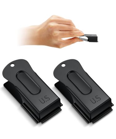 Vercanmonth 2 pieces brass pet training clicker signaling cricket clicker metal dog clicker for puppy cats trainer pet owners (black)