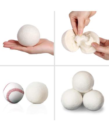 100% NATURAL & HANDMADE WOOL DRYER BALLS Eco-Friendly Reusable Laundry Essentials Saves Drying Time Laundry Balls (6) - Buy Online on SooperMarket.com