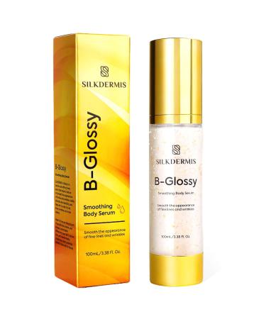 SILKDERMIS B Glossy Smoothing Body Serum for Silky Smooth Skin B Glossy Body Serum for Fine Lines and Wrinkles 100ML / 3.38Fl Oz