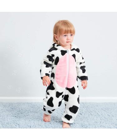 COOKY.D Unisex Winter Hooded Romper Jumpsuit - 24-30 Months Cow Print - Buy Online on SooperMarket.com