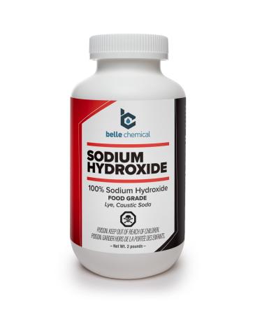 Sodium Hydroxide - Pure - Food Grade (Caustic Soda Lye) (2 Pound Jar)